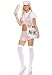 5PC Newspaper Delivery Girl Sexy Holiday Party Costume