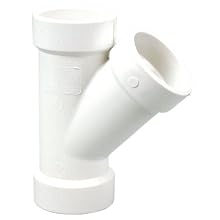 NIBCO 4810 Series PVC DWV Pipe Fitting, Wye, Hub