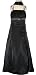 CLEARANCE Satiny Empire Flower Girl Dress 16 Black (TT 5372)