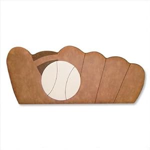 Baseball Mitt Headboard Size: Full by 