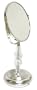 Aquatico Ancona Adjustable 5X Pedestal Platinum Vanity Mirror