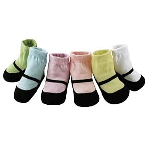 Mary Jane Baby Socks Shower Gift Box (Set of 6)