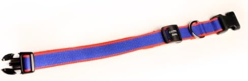 Bamboo Webbing Tough Dog Collar (Blue, Extra Large)