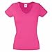 Fruit Of The Loom Ladies Lady-Fit Valueweight V-Neck Short Sleeve T-Shirt
