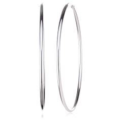 VINANI damen Creolen large Hoop rund Silber 925 CLH