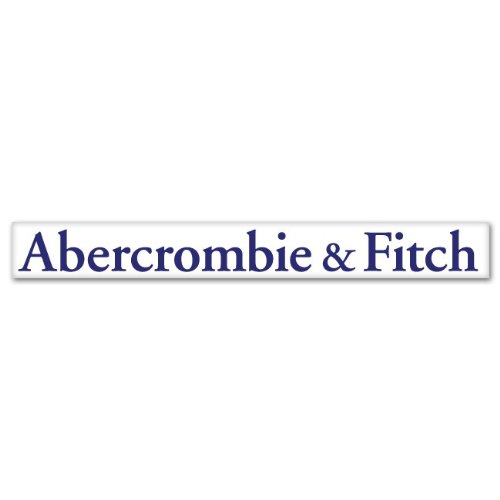 Abercrombie and Fitch Logo Blue Large Sticker Decal 12" X 2"