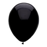 Solid Black Velvet 11 Inch Latex Balloons (10 Pack)