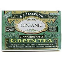 Green Tea, Organic, Cinn Apple, 25 ct ( Eight Pack) by ST DALFOUR