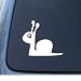 SNAIL - Insect Bug - Car, Truck, Notebook, Vinyl Decal Sticker #1113 | Vinyl Color: White