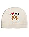 TooLoud I Heart My - Cute Beagle Dog Child Fleece Beanie Cap Hat