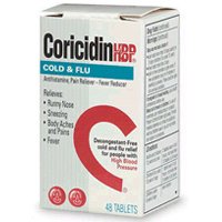 Coricidin HBP Cold & Flu Tablets for People with High Blood Pressure - 48 Ea