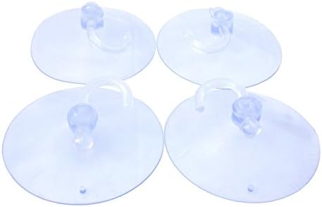 Large 3 Inch Suction Cup with Hook HomeProof Products Pack of Four