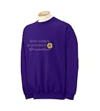 Custom embroidered large Great mothers are promoted to Grandma design on sweatshirt