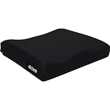 Drive Medical Deluxe Skin Protection and Positioning 3 Foam Wheelchair Seat Cushion, Black, 18 x 16 x 3