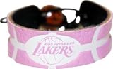 Los Angeles Lakers NBA Pink Basketball Bracelet