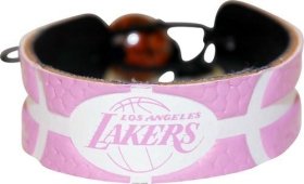 Los Angeles Lakers NBA Pink Basketball Bracelet