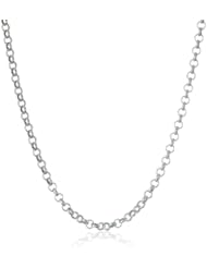 Duragold 14k Yellow Gold Polished Flat Link Chain Necklace, 18"