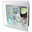 Londons Times Star Wars and Star Trek Cartoons - R2D2 Brings Girl Home To Mom - Greeting Cards-12 Greeting Cards with envelopes