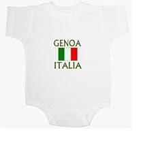 Genoa, Italia Flag Baby Ultrasoft Onesie