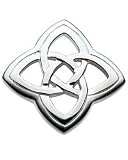 Kit Heath Mixed Finish Four-Point Celtic Knot Brooch
