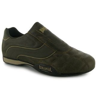 Lonsdale Camden Slip On Mens Trainers Brown Dist 13 UK UK