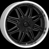 American Racing Black Cartel Wheel 328 Series
