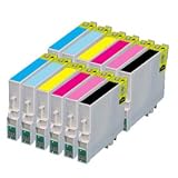 12 Compatible Cyan / Light Cyan / Yellow / Magenta / Light Magenta / Black Printer Ink Cartridges to replace T0807 Multipack for Epson Stylus Photo PX700W PX710W R285 PX800FW R360 PX810FW RX585 R265 PX650 RX560 RX685 P50 RX580 PX720WD PX830FWD PX660 PX730WD RX595 RX680 PX820FWD PX810W