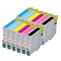 MoreInks T0807 - 2 Full Sets, 12 Item Multipack Compatible Ink Cartridges for Epson Stylus Photo PX700W PX800FW R265 R285 R360 RX560 RX585 RX595 RX680 RX685