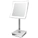 Led Illuminated Table 12" Mirror - 5x Magnified - Dimmable -