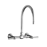 318LhcQ13xL. SL160  KOHLER K 7338 4 S HiRise Stainless Wall Mount Bridge Kitchen Faucet, Polished Stainless