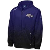 Baltimore Ravens Ascent 2009 Sideline Drift Full Zip Fleece Hooded Jacket - Medium