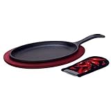 Lodge LFSR3 Sizzlin Hot Case Iron Fajita Set