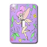 Fairies - Purple Fairy - Light Switch Covers - single toggle switch