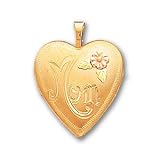 10k Black Hills Gold 14k Gold-Filled Mom with Flower Locket