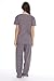 11150W Just Love Women's Scrub Sets / Medical Scrubs / Nursing Scrubs - M, Steel Grey with Aqua Trim,Steel Grey With Aqua Trim,Medium