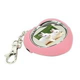 1.5 LCD Digital Photo Frame Keychain - Pink Heart Design
