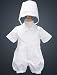 Boy's Christening Romper with Bonnet