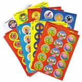 TEPT6480 Praise Word Stinky Stickers, Round, Scratch/Sniff, 288/PK