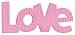 QuicKutz 2-Inch by 2-Inch Die, Love