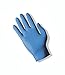 Ansell TNT Blue 92-575 Nitrile Glove, Chemical Resistant, Powdered, Disposable, Rolled Beaded Cuff, 9.5