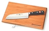 Wusthof 1550 Classic 7 Santoku Knife with Hollow Edge and Cutting Board Set