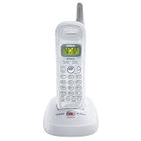 Uniden EXI7246 2.4 GHz Analog Cordless Phone with Caller ID (White)
