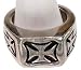 maltese2  - Powerful Big Iron Cross Maltese Axe Silver Tone