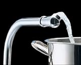 Swivel Tip High-Rise Chrome Kitchen Faucet with Lever Handles