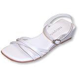 Kid Express Toddler Girls Shimmery White Strappy Sandal ~ Bella SIZE 9.5