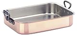 Mauviel M'Heritage 2.5 mm 16-by-12-Inch Rectangular Roasting Pan with 8-1/2-Quart Capacity and Cast-Iron Handles Mauviel M'Heritage 2.5 mm 16-by-12-Inch Rectangular Roasting Pan with 8-1/2-Quart Capacity and Cast-Iron Handles