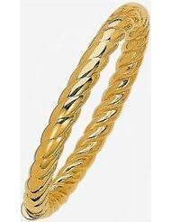 8mm 14k Fancy Bangle Bracelet