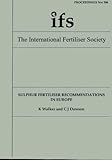 Sulpher fertiliser recommendations in Europe