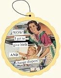 Anne Taintor Wow I Get To Give Birth and Change Diapers Air Freshener