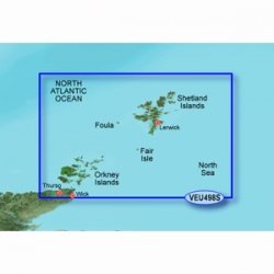 New-GARMIN VEU498S SHETLANDS AND ORKNEYS BLUECHART G2 VISION - 30810